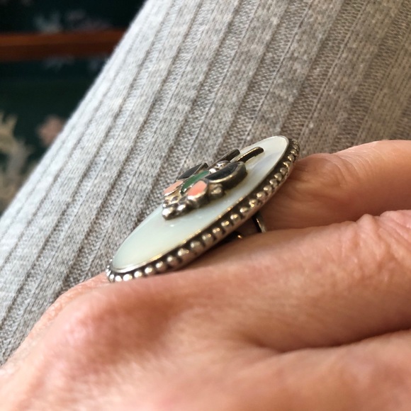 J Tsethlikai sterling mop butterfly ring - Picture 2 of 6